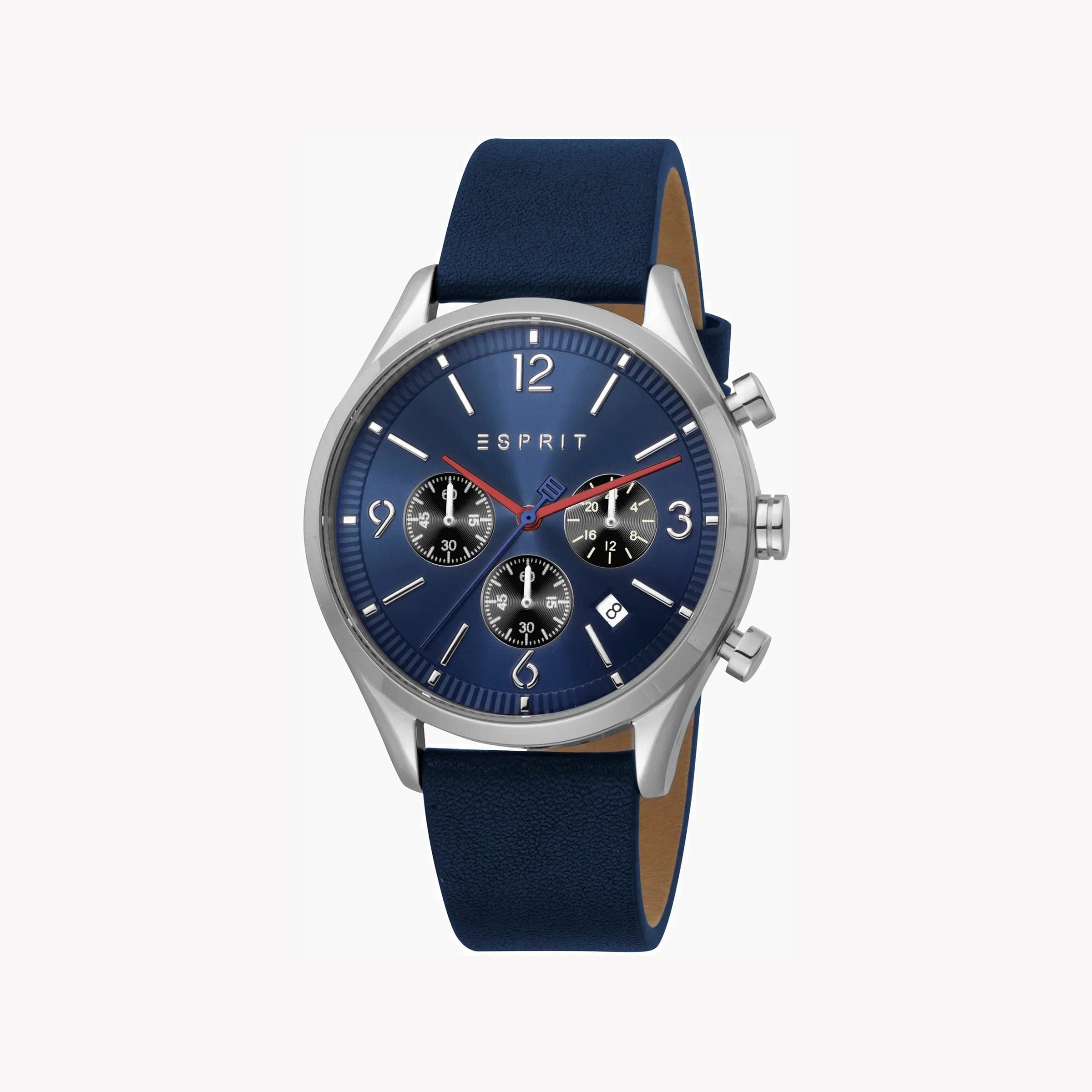 Esprit Men's Blue Leather Watch, Blue Dial | Es1g262m0085
