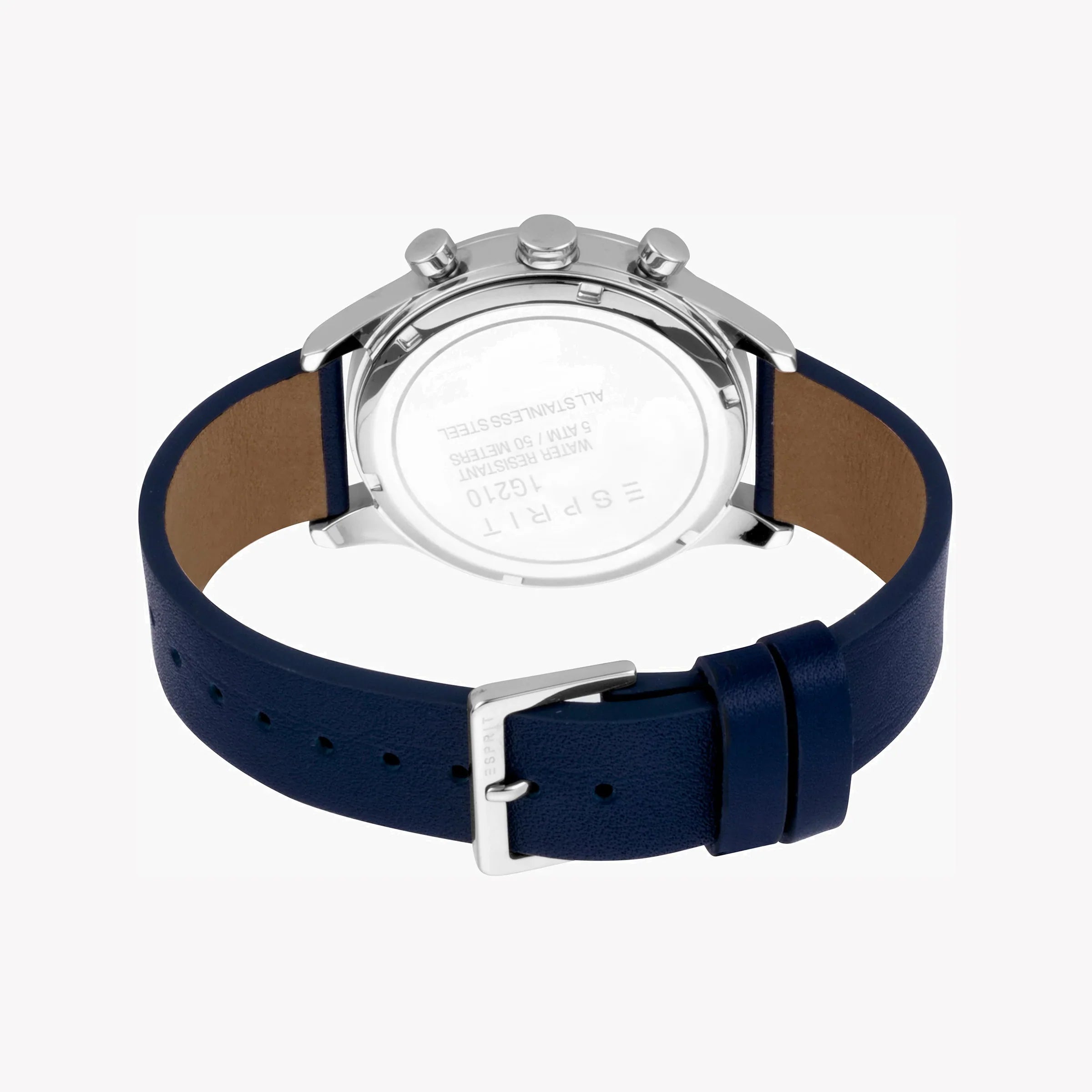 Esprit Men's Blue Leather Watch, Blue Dial | Es1g262m0085
