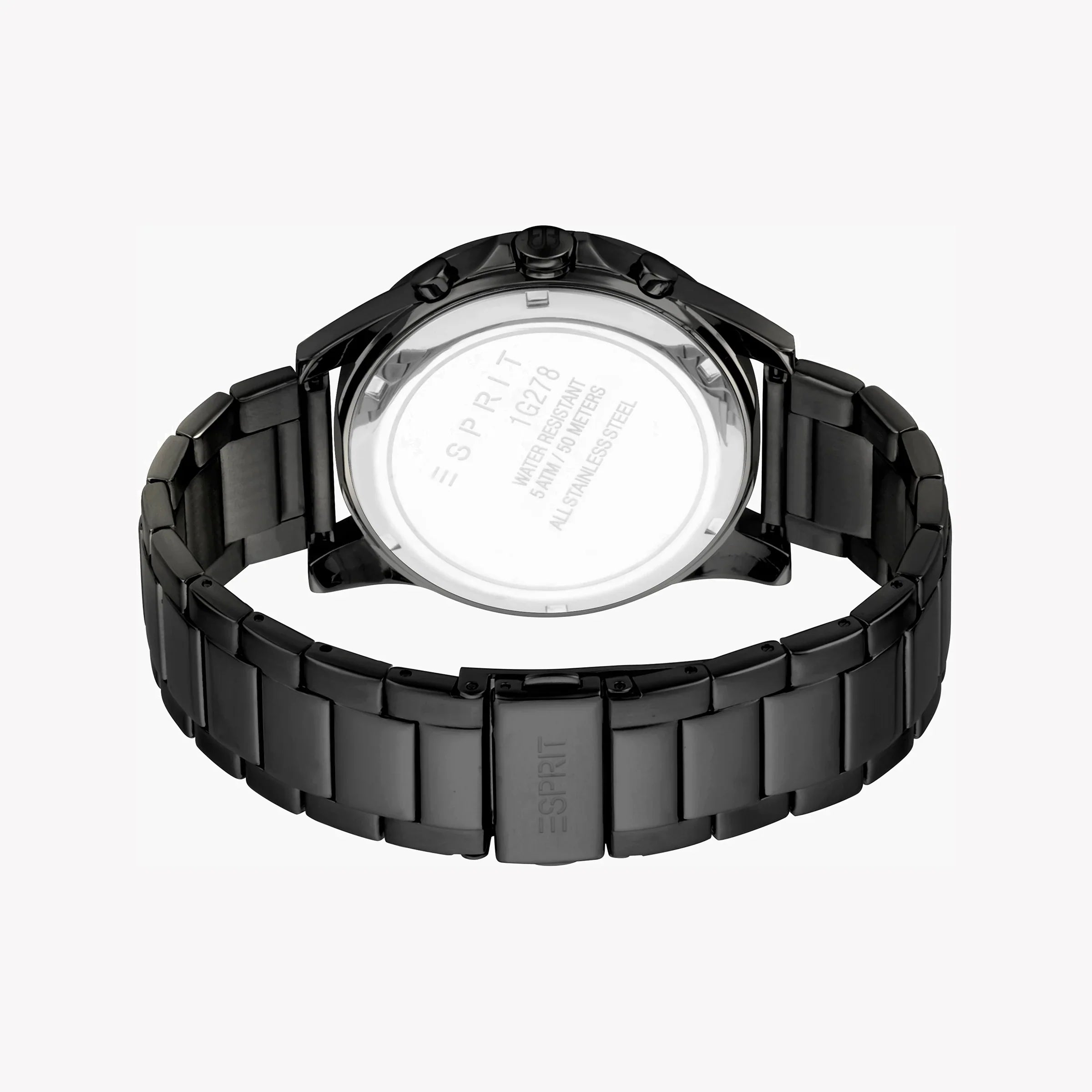 Esprit Men's Black Stainless Steel Watch, Black Dial | Es1g200m0055